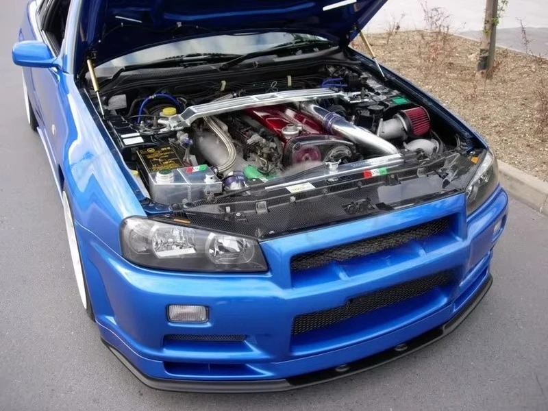 Carbon Fiber Cooling Panel Fit for 1989-1994 Skyline R32 GTR GD Style Cooling Panel